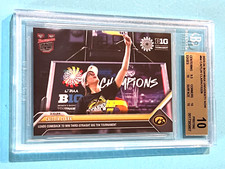 BGS 10 2023 Topps Now BOWMAN U #64 CAITLIN CLARK IOWA HAWKS WINS BIG 10 3807