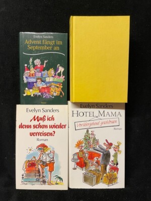 PAKET - 5 Romane  in 4 Büchern - EVELYN SANDERS - Pellkartoffeln + Popkorn u.a.