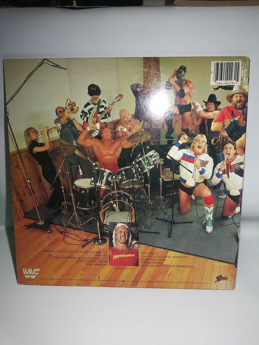 THE WRESTLING ALBUM - EPIC RECORDS BFE 40223 - WWF - WORLD