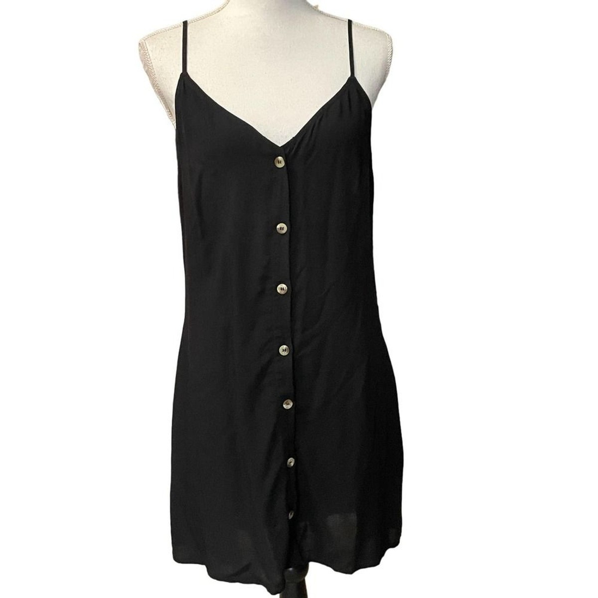 Divided H&M little black mini summer dress size 8 New with Tags | eBay
