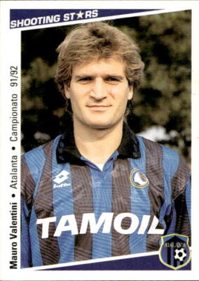 card shooting stars 1991/92 # 20 Atalanta Valentini