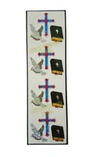 HAMBLY STUDIOS STICKERS RELIGIOUS 1ST. COMMUNION DOVE BIBLE CROSS RARE VINTAGE.