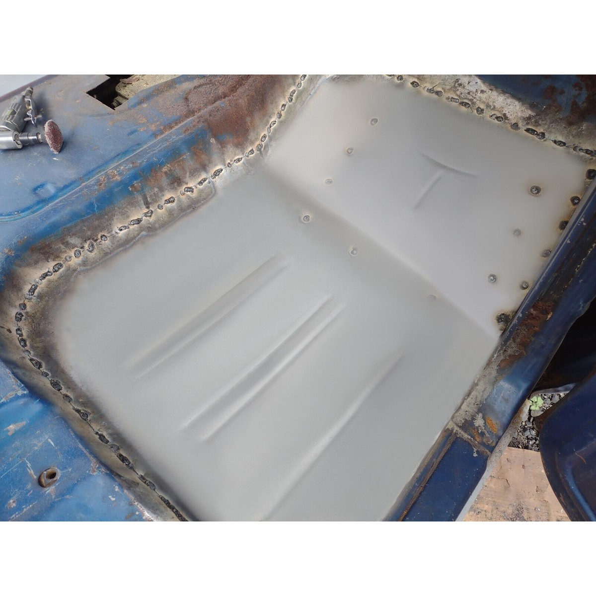 Front Left Floor Pan Replacement For 1967-1979 Ford F-350 - LH Side, Rust Repair Panel, Made In USA