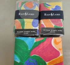 Vintage Ralph Lauren-Costa Paradiso-Straight Valance-NOS-New Old Stock-3 Availab