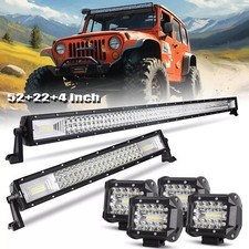 52inch 360w Led Light Bar Combo 22 4 Cube Pods Offroad Suv For Ford 5220