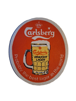 Carlsberg Bierdeckel vom Fass, Vintage