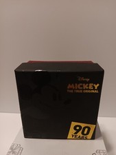 Disney Mickey Mouse Crystal Silver Plated Necklace - Clear - New In Box