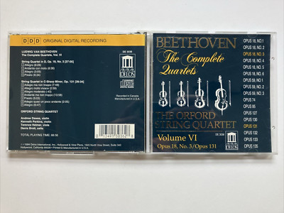 Complete Quartets 6 by Beethoven / Orford String Quartet (CD, 1994