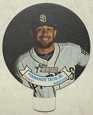 Fernando Tatis Jr 2019 Topps Heritage High Number #21 1970 Baseball Candy Lids
