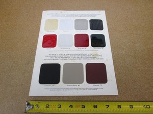 1993 Cadillac Allante Factory exterior color paint chip brochure