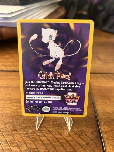CATCH MEW Card Promo - Pokémon the Movie - 1999 Pokémon Wizards of the Coast