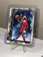 2025-26 Topps Holiday - Tre Johnson #H166 Green Plaid (RC)