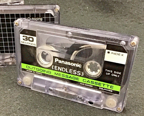 (6) LOT Used 30 Sec Endless Cassette Tape/Panasonic/PhoneMate