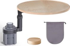 Car Desk for Laptop  Car Table Tray, Height-Adjustable 360  Rotating Wood Car L