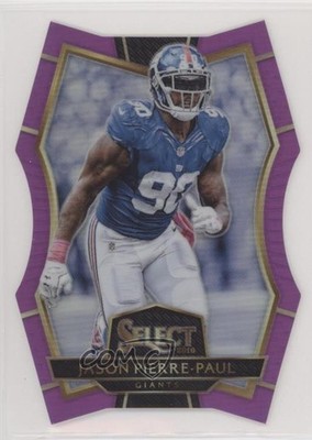 2016 Select Premier Level Die-Cut Purple Prizm 34/75 Jason Pierre-Paul #121 9ja