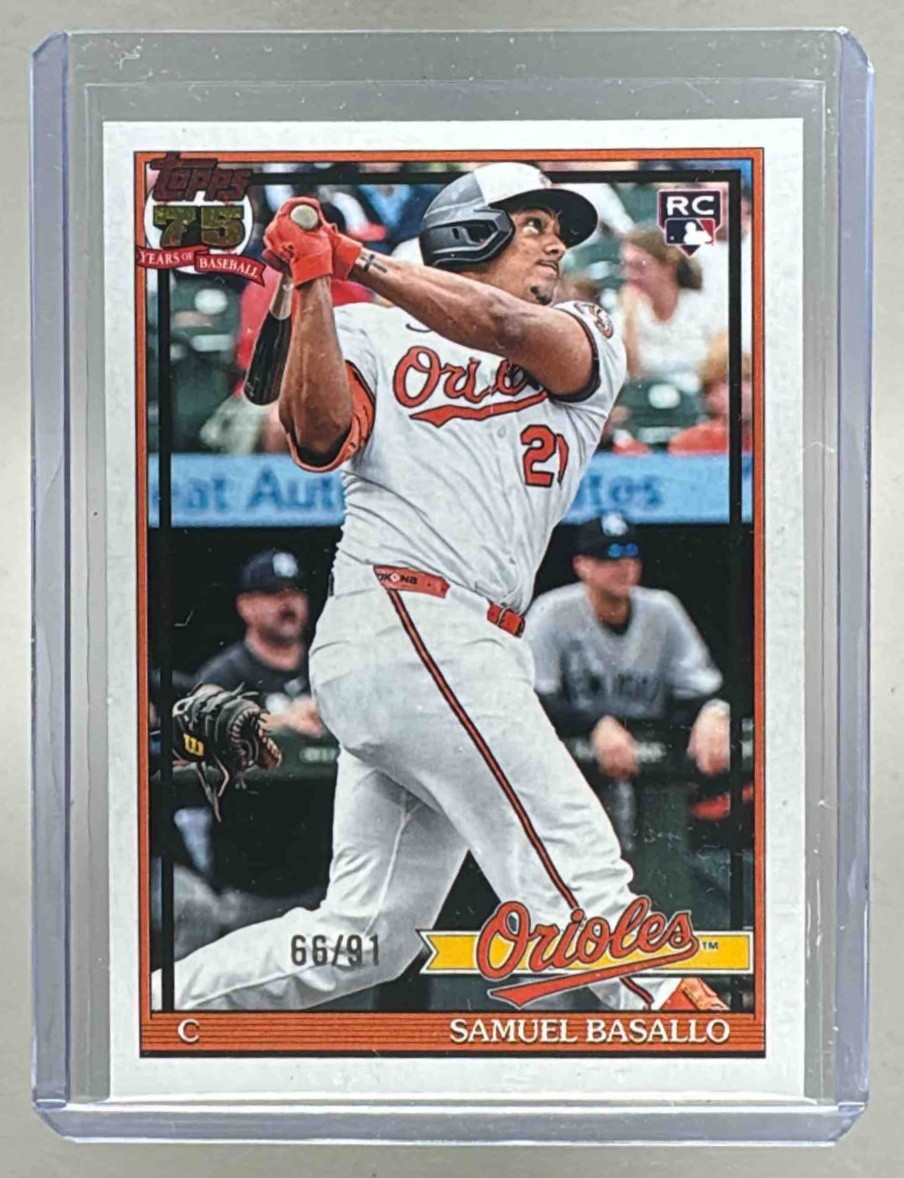 Samuel Basallo 2026 Topps #T91-20 The Real One 1991 Rookie RC /91