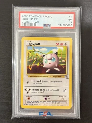 2000 Pokémon TCG Jigglypuff Black Star Promo #7 Card PSA 7