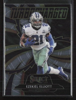 2020 Panini Select #T3 Ezekiel Elliott Turbocharged Dallas Cowboys (Z)