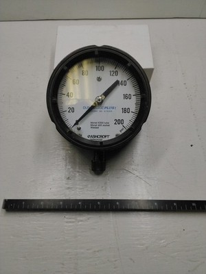 Ashcroft Duragauge Monel K500 tube Monel 400 Socket Pressure Gauge 200  PSI  1ct