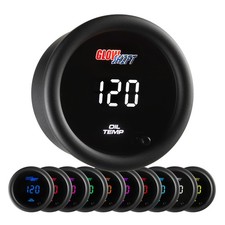 Glowshift Digital Engine Oil Temp Gauge Kit W Sensor Sending Unit 10 Color