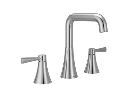 MOEN Ronan 84026 2-Handle High Arc Bathroom Sink Faucet - Chrome- Valve Included