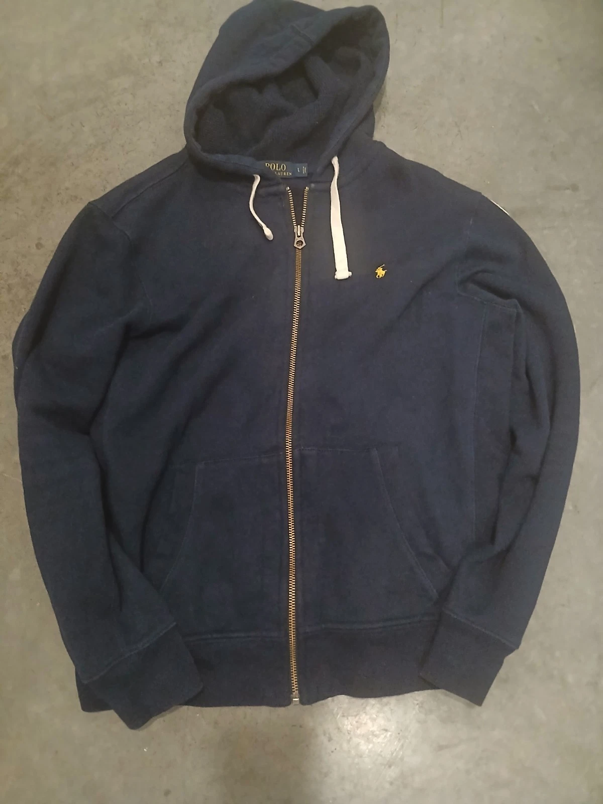Polo Ralph Lauren Sweater Jacket Mens Large Blue Hoodie Zip Casual
Opens in a new window or tab