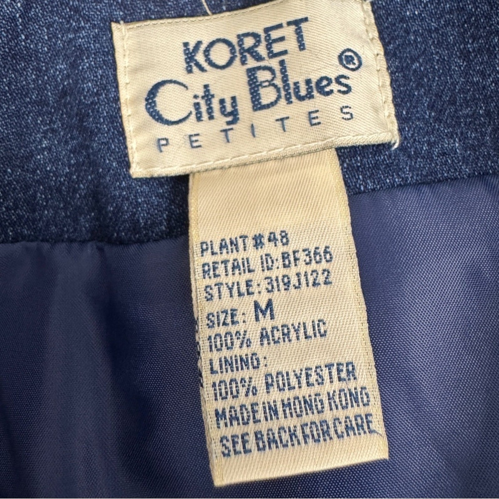 Vintage 90s Blues Patchwork Jacket Boho Cottageco… - image 7