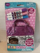 NEW Doc McStuffins Color 'N Style Doctor Bag Activity Set Disney Toy Markers NIP