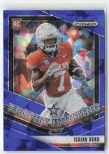 Isaiah Bond 2025 Panini Prizm Draft Picks Trophy Hunting Blue Ice #/149 #12 RC