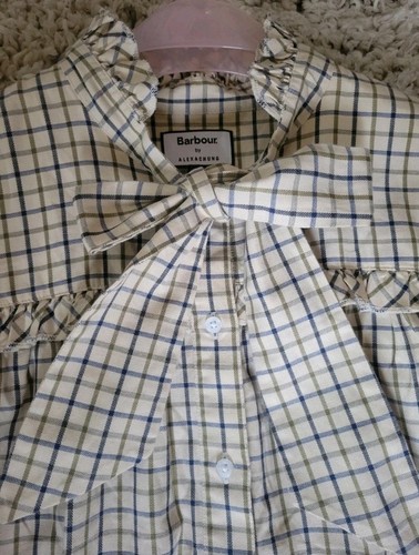 Barbour Alexachung Alexa Chung Checked Bella Shirt UK 10 Us 6 Kate Middleton - Picture 6 of 8