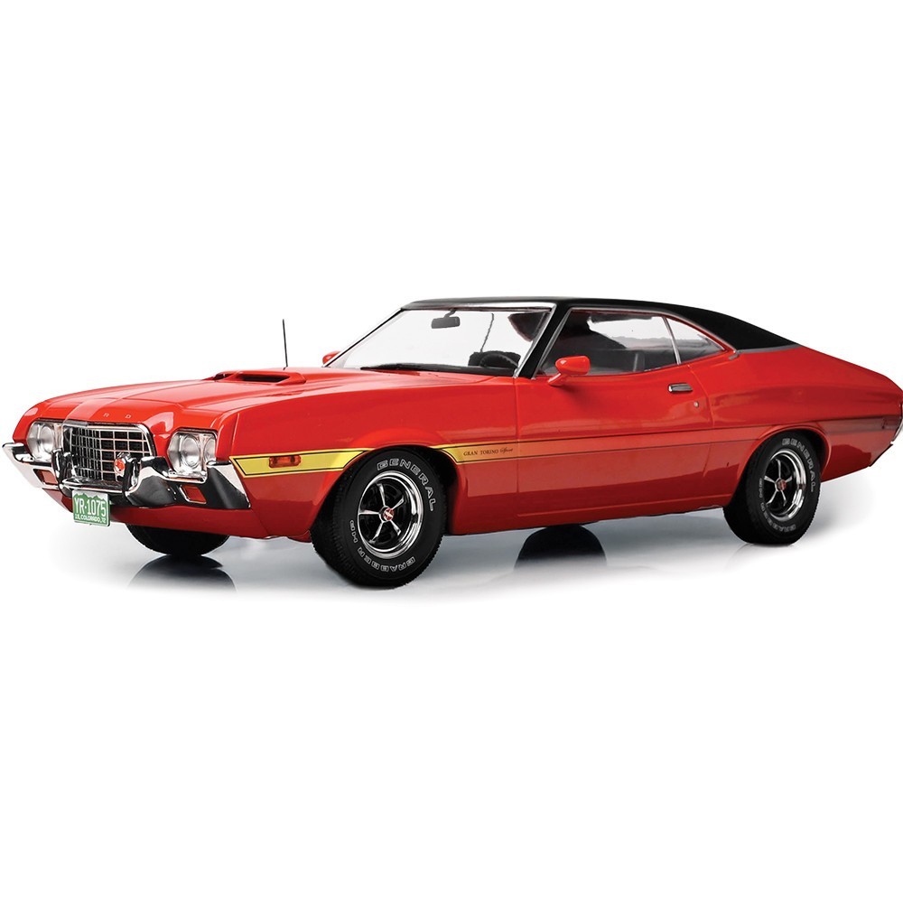 1972 FORD USA GRAN TORINO SPORT COUPE RED 1:18 SCALE BY IXO MODELS