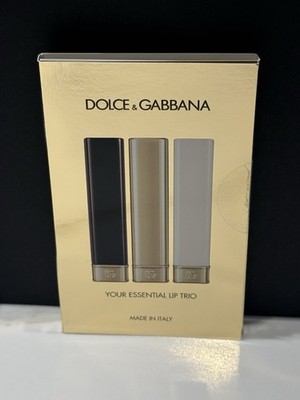 DOLCE & GABBANA Essential Lip Trio Samples-3 Shades (My 2018 Matte/Satin/Sheer)