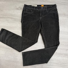 Pilcro and the Letterpress Gray/Green Corduroy Serif Fit Pull On Pants Size 31