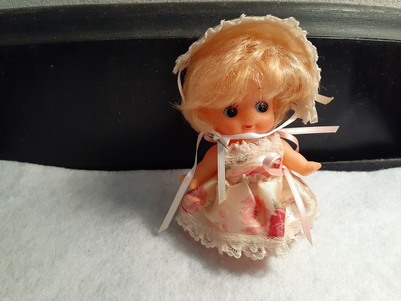 Vintage Kewpie Doll Rooted Hair Moveable Arms Marked Japan TBN