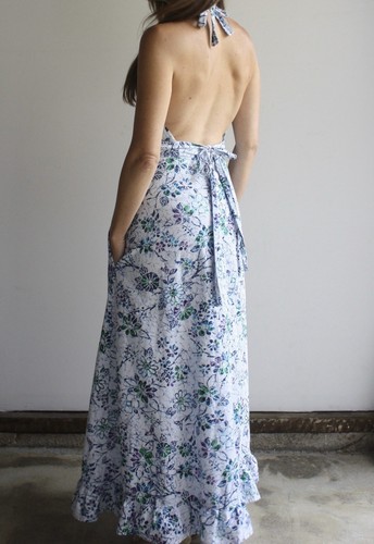 Lot of 2 1970s vintage batik dresses - Picture 3 of 14