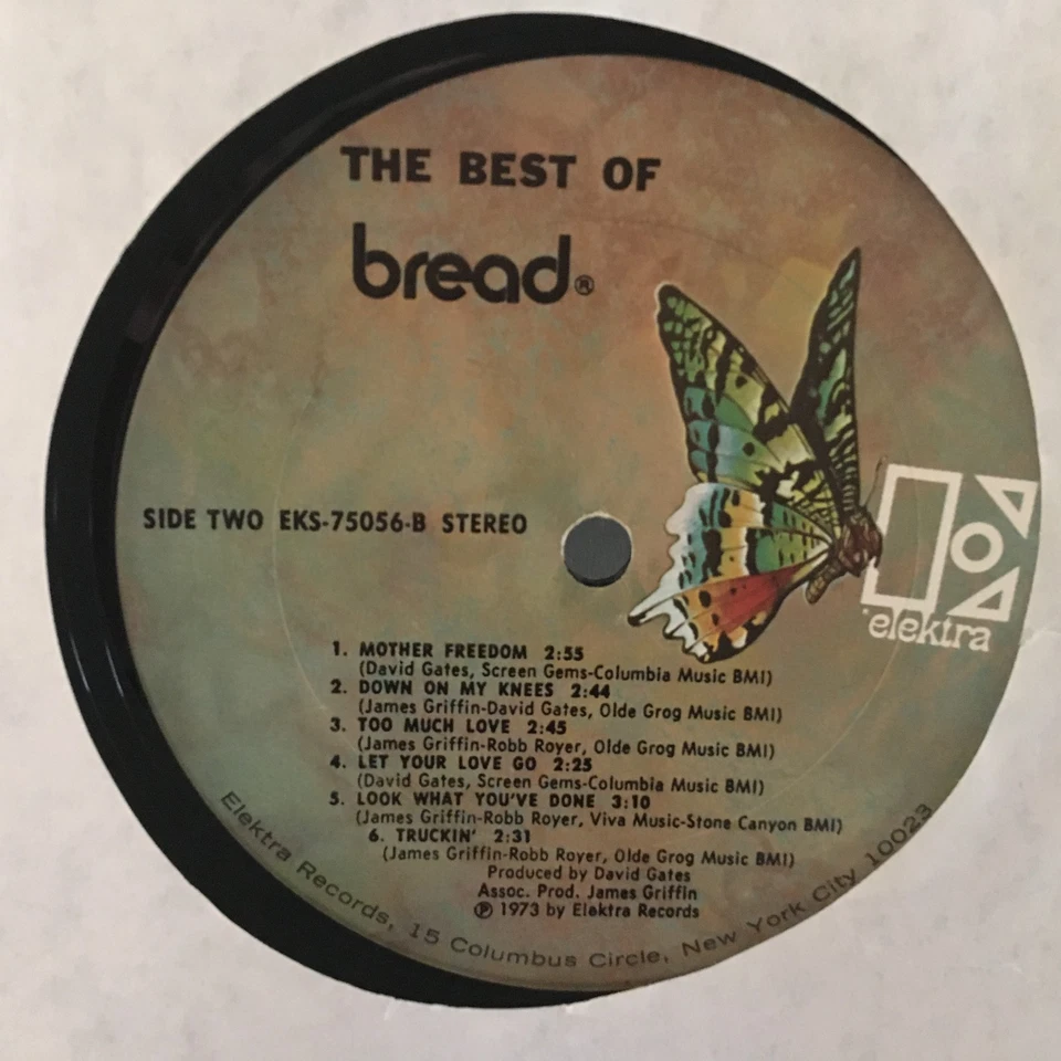 The best of bread 12” LP Viny. Record 1973 - Image 4 of 4