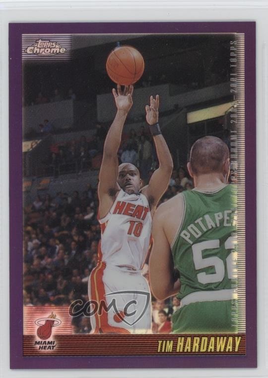 2000-01 Topps Chrome Refractor Tim Hardaway #148 HOF 0gm6