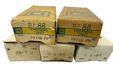 Lot of 5x SQUARE D B1.88 Thermal Heater Class 20, 1.15 to 1.27 AMP