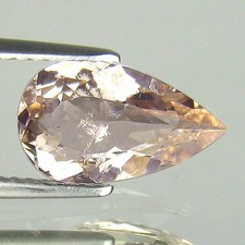 1.56Ct UNTREATED NATURAL PEACH PINK MORGANITE GEMSTONE FROM MOZAMBIQUE