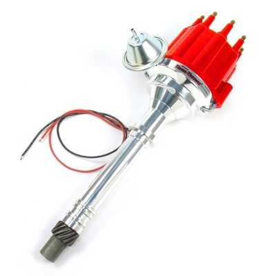 Pertronix D100711 Distributor Plug & Play Hall Effect Mechanical Red Cap