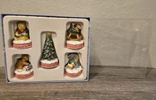 Winnie The Pooh First Little Christmas Set Of Five Figurines 