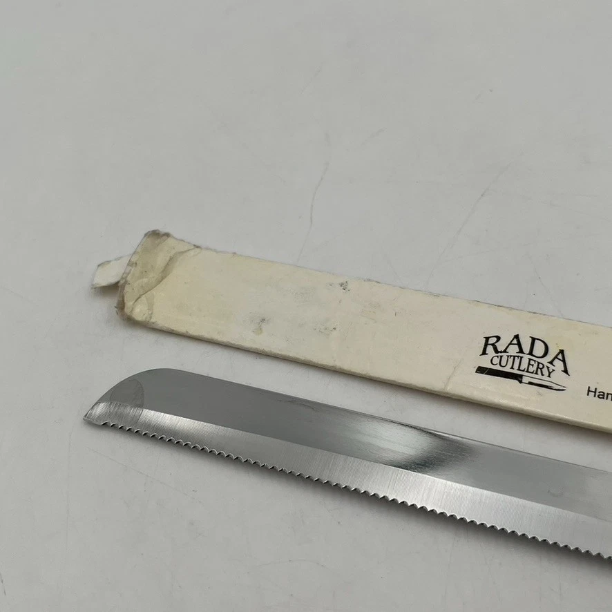 Cuchillo Bagel Cubiertos Rada Acero Inoxidable Hoja Dentada 9" Largo Pan Carne Foto 2 de 4