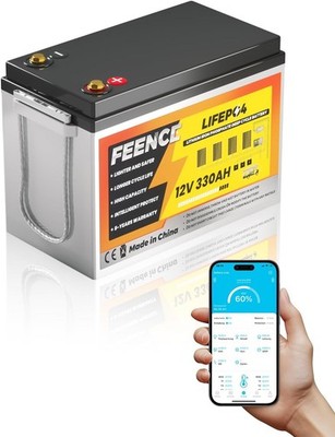 12V 330Ah Selbstheizende LiFePO4 Lithium Batterie 200A BMS für RV Solar System
