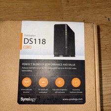 New  Synology 1 bay NAS DiskStation DS118 (Diskless) Server