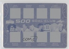 2016 Leaf Lumber Kings Printing Plate Cyan 1/1 Mike Bossy Marcel Dionne HOF h3a