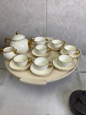 Child  s Tea Set From Germany Gold Trim