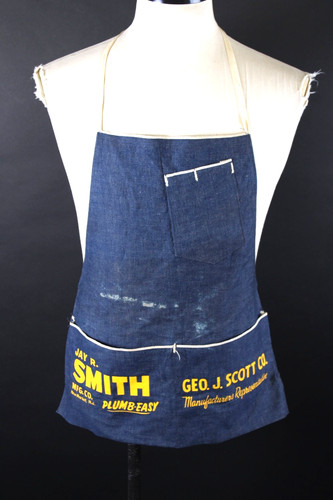 Vintage Selvedge Denim Work Shop Apron USA