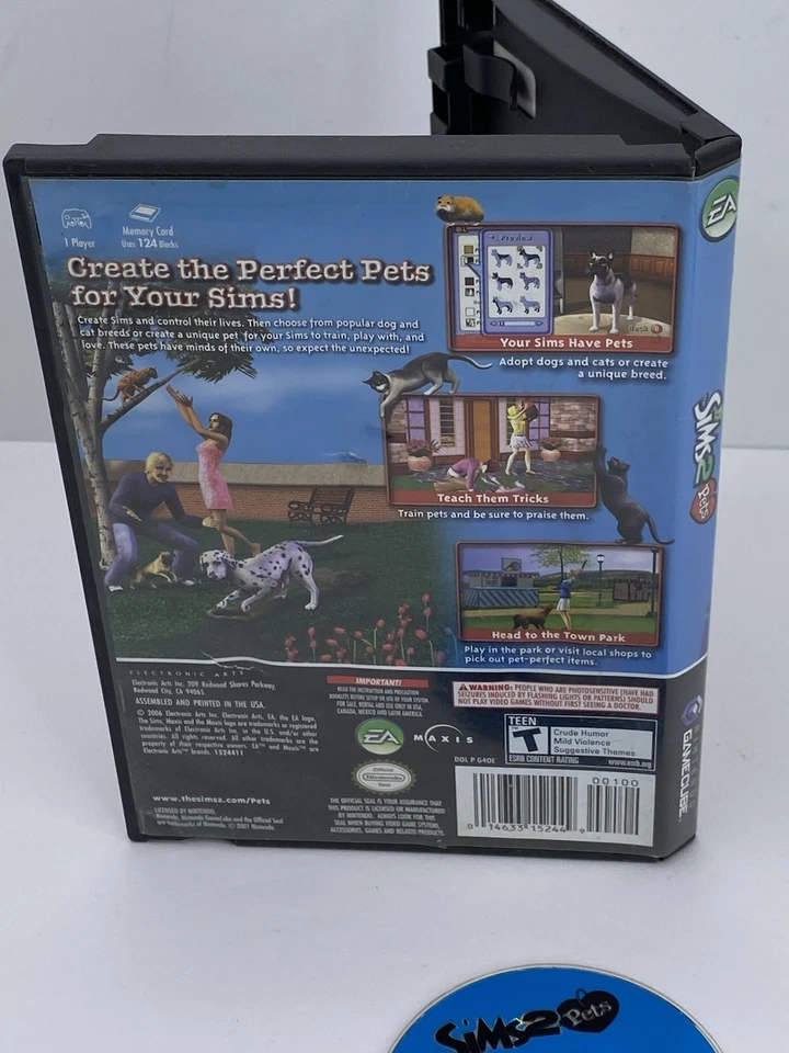 Nintendo Gamecube The Sims 2 Pets Video Game No Manual - Image 2 of 4