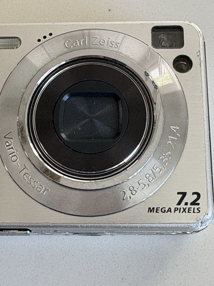Sony Cyber-shot DSC-W120 7.2MP Digital Camera - Silver - Parts | eBay