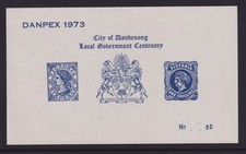 Australia 1973 (-)  DANPEX-City of Dandenong -imperf Cinderella M/S